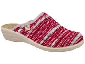 Fly Flot Damen Hausschuh Pantoffel Mesh Muster Keilabsatz, Größe:39 EU, Farbe:Rot Fly Flot Damen Hausschuh Pantoffel Mesh Muster Keilabsatz, Größe:39 EU, Farbe:Rot