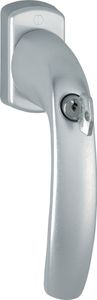 Hoppe Fenstergriff New York 0810SVS / U10 32mm vorstehend abschließbar Alu F1 - 3286577