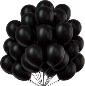 100x Luftballons Ballons schwarz Luft, Helium Hochzeit Deko