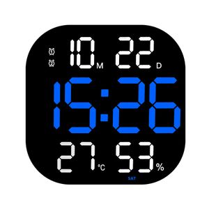 LED Wanduhr 13 Zoll: Stilvolle Acryl Deko, Countdown Timer Funktion, inklusive Fernbedienung