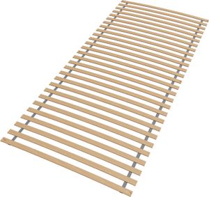 Prémiový rolovací lamelový rám 140x200, brezový lamelový rám s 28 lamelami, vyrobené v Nemecku, kompletne zmontovaný a zrolovaný, nosnosť 130 kg