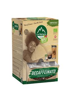Decaffeinato Kaffee Super Box 100 Kaffeekapseln | La Natura Lifestyle Organic 510g| biobasiert | Nespresso®*³ kompatible