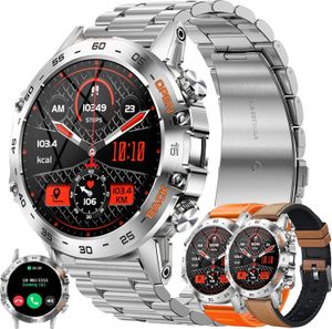 Herren Smartwatch mit Telefonfunktion,1,39 Zoll mit Bluetooth-Anrufen, IP68 wasserdicht mit Herzfrequenz-Schlafmonitor, Schrittzähler für iOS Android