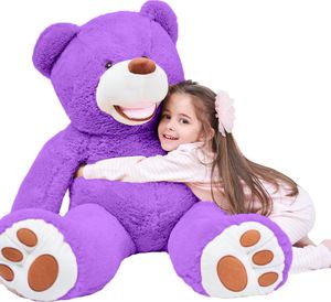 Gustaw Miś Duży XXL (Fioletowy, 140cm) Amigo - miś pluszowy, przytulanka Miś pluszowy XXL, przytulanka Miś Gigant.