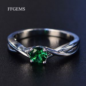 FFGems Edelsteine ??Amethyst Silberring Saphirring Silber 925 Schmuck Aquamarin Ringe Für Frauen Verlobungsringe