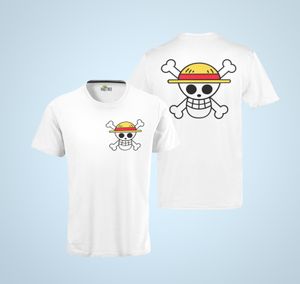 One Piece Anime Logo OP Skull Flag Manga Ruffy Luffy Pirate Banda T- shirt męski bawełna organiczna