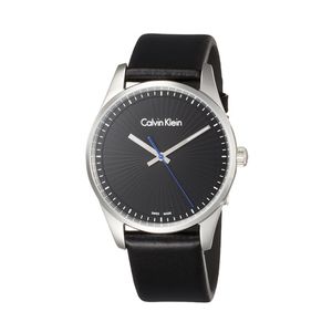 Calvin Klein Herren Uhr Armbanduhr Herrenuhr, Analog , Größe:Einheitsgröße, Farbe:Schwarz-schwarz,silber