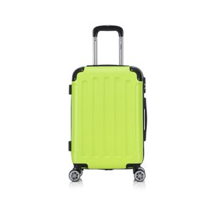 Flexot® F-2045 Handgepäck Bordcase Trolley Koffer Reisekoffer Hartschale Doppeltragegriff mit Zahlenschloss Gr. M Farbe Neon-Gelb
