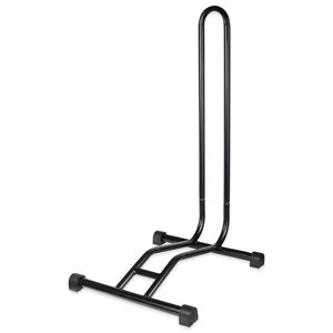 Schramm® Fahrradständer in schwarz oder silber Bodenständer freistehend Radständer 38 x 42 x 75 cm Fahrradhalter, Farbe:schwarz