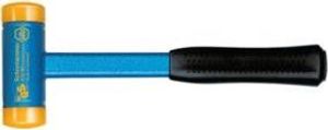 Wiha Schonhammer rückschlagfrei, mittelhart mit Stahlrohrstiel, Rund-Schlagkopf (02125) 40 mm