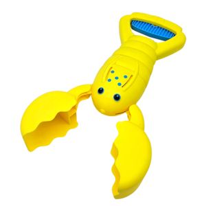 alldoro 63034 - Sand Snapper | gelber Sandgreifer im Krabben-Design | Sandspielzeug für Kinder | einfacher, einhändiger Betrieb