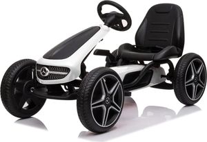 Gokart für Kinder Mercedes - 3 bis 7 Jahre - Verstellbarem Sitz - EVA-Räder - Weiß