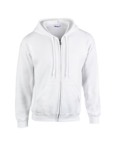 Gildan Herren Sweatjacke Kapuzenpullover Hoodie Sweatshirt Pullover, Größe:L, Farbe:Weiß