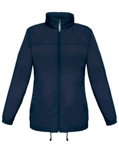 B&C Ladies Damen Windbreaker Jacke, Windjacke, Steppjacke - JW902 (50), Größe:XL, Farbe:Navy Blau