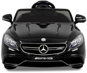 Mercedes Elektro Kinderfahrzeug S63 AMG Schwarz - Leistungsstarke Batterie - Ferngesteuert - Sicher Für Kinder