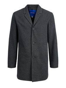 Jack & Jones Mantel Jacke JORTOBY Coat Jacke Wollmantel Grau, Farbe:Dark Grey / Grau, Größe:L