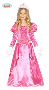 rosa Prinzessin Kostüm für Mädchen Gr. 98-134, Größe:110/116
