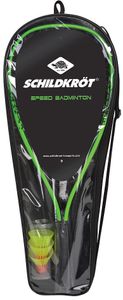*SK Speedbadminton Set  Carrybag black / neon-green