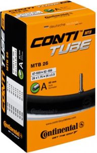 Continental Conti Tube MTB 26 Zoll Fahrradschlauch Schlauch AV, Schlauch Größen:26 x 1.75 - 2.5 Autoventil