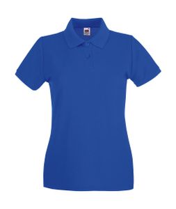 Fruit of the Loom Damen T-Shirt Polohemd kurzarm Poloshirt Polo Shirt, Größe:M (12), Farbe:Royal Blue