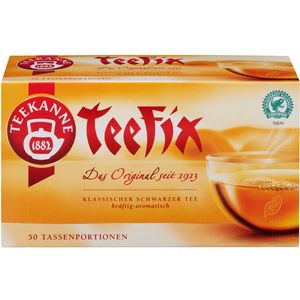 Teekanne Teefix Klassischer Schwarzer Tee das Original 50 Beutel 87g