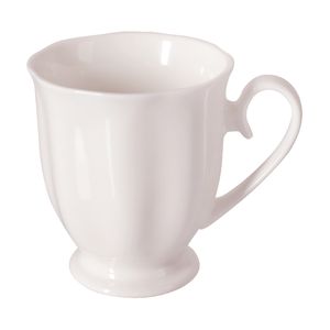 Kaffeebecher Becher Porzellan Diana 300 ml Trinkbecher Teebecher Tasse auf Fuß