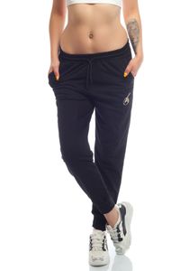 Bongual ® Jogginghose Damen Relaxhose Sporthose Basics Baumwolle-Mix 42/XL schwarz
