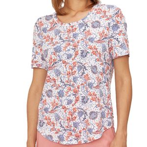 Rösch Basic Schlafanzug-T-Shirt Mix & Match Pyjamashirt mit kurzen Ärmeln, Hochwertige Baumwolle, Abgerundeter Saum