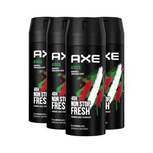 Axe  Bodyspray Africa Deo ohne Aluminium 150 ml 4 Stück