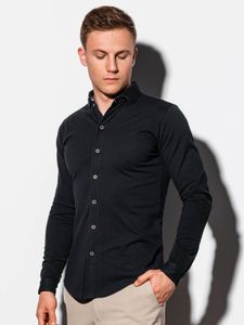 Ombre Clothing Formales Hemd für Männer Earls schwarz L
