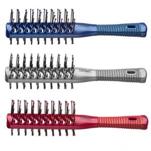 Eurostil Double Handle Bicolour Skeleton Brush Bicolour Rubber Tunnel Colours 1Un