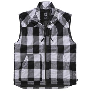 BRANDIT Lumber Vest white/black Gr. 5XL