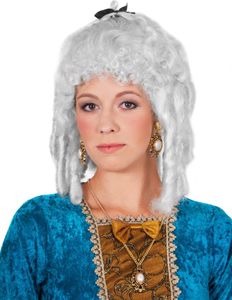 Barock Locken Perücke - Faschings Kostüm Perücke