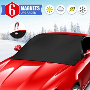Scheibenabdeckung Auto 6 Magnet Frontscheibenabdeckung Windschutzscheibe Abdeckung für Saloon & SUV gegen Sonne EIS Schnee