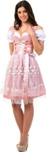 Dirndl Trachtenkleid Damen Sarah  Rosa 3.Tlg 52