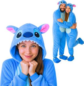 Onesie Kigurumi Pyžamo Lilo & Stitch Převlek Kostým S: 145-155cm