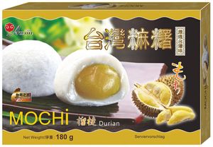 Mochi, DURIAN | Klebreiskuchen mit Durian-Geschmack 180g | asiatische Süßwarenspezialität