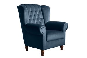 Max Winzer Vary Ohrenbackensessel - Farbe: petro - Maße: 91 cm x 90 cm x 101 cm; 2922-1100-2044217-F07