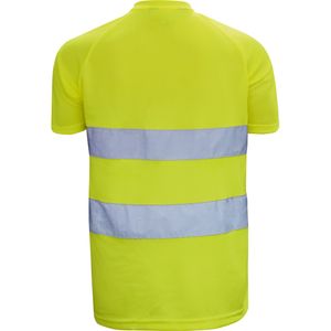 Arbeitsshirt Warnschutz T-Shirt, Gelb Größe XXXXL
