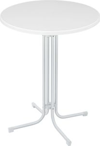 Sessamen-LP Stehtisch, Ø 80 cm Bartisch Klappbar, Bistrotisch, Runder Bar Tisch Wetterfest, Beistelltisch Outdoor und Indoor, Hochzeit, Weiß Sessamen-LP Stehtisch, Ø 80 cm Bartisch Klappbar, Bistrotisch, Runder Bar Tisch Wetterfest, Beistelltisch Outdoor und Indoor, Hochzeit, Weiß