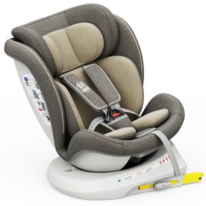 TWT I-SIZE Plus DELUXE LightBrown Kindersitz mit 360 Grad drehbarem Isofix-System-BUF BOOF 0, 36 kg TWT I-SIZE Plus DELUXE LightBrown Kindersitz mit 360 Grad drehbarem Isofix-System-BUF BOOF 0, 36 kg