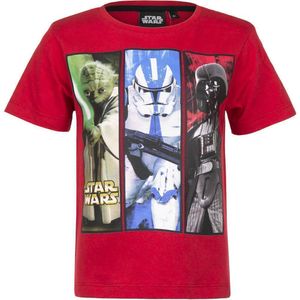 Star Wars Jungen Tshirt, rot, Gr. 104-140 Größe - 4 Jahre