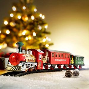 Nordpol Express Weihnachtszug Musik Licht Eisenbahn X-Mas Santa AM-75125