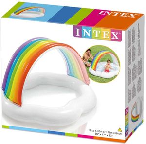 INTEX 57141NP - Baby Pool - Rainbow Cloud (142x119x84cm)