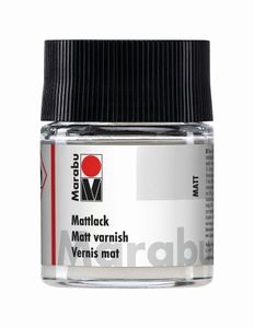 Marabu Mattlack matt 50 ml im Glas Kunstharzlack farblos