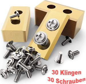 30 Stück Titan Ersatz-Messer Klingen Set für Worx Landroid Mähroboter Rostfrei