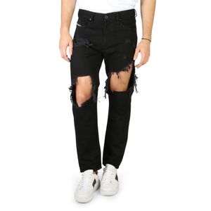 Diesel Herren Jeans Jeanshose Markenjeans, mit Knöpfen, Größe:36, Farbe:Schwarz