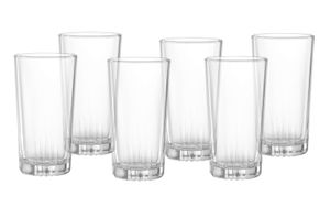 Ritzenhoff & Breker Longdrinkglas Macau 6er Set, Becher, Glas, Klar, 385 ml, 813173