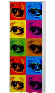 Drzwi harmonijkowe EYES POP ART 83 cm - druk jednostronny