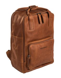 The Chesterfield Brand Wax Pull Up Rucksack Leder 40 cm Laptopfach